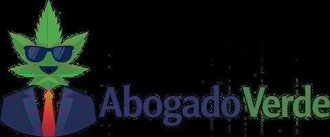 Abogado Verde - Logo featuring a marijuana leaf character wearing sunglasses and a business suit